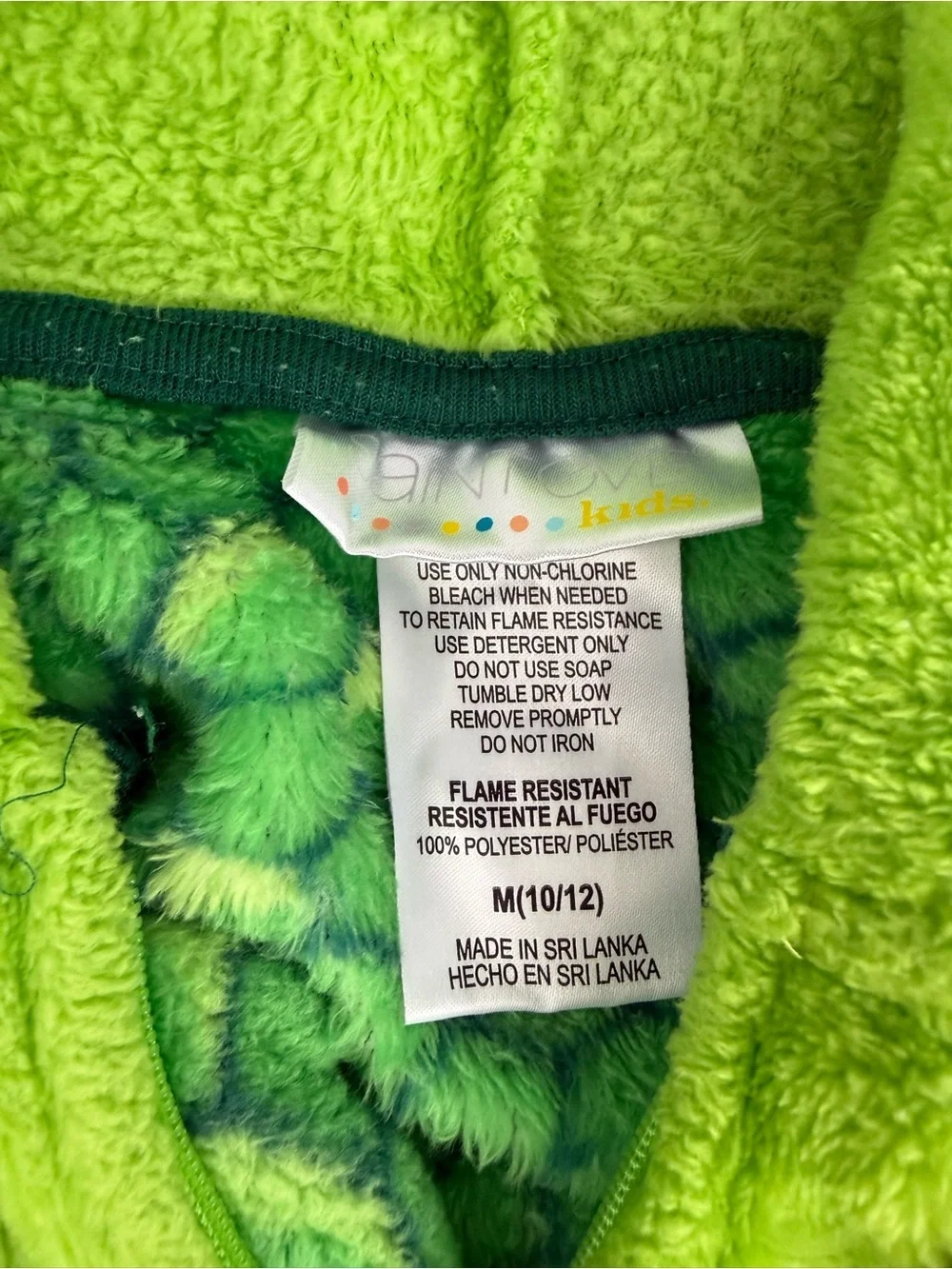 Dinosaur Youth Child Size M 10-12 Saint Eve Costume Pajamas Green One Piece